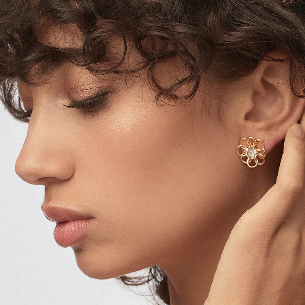 NWOT Lele Sadoughi Marigold Stud Earrings